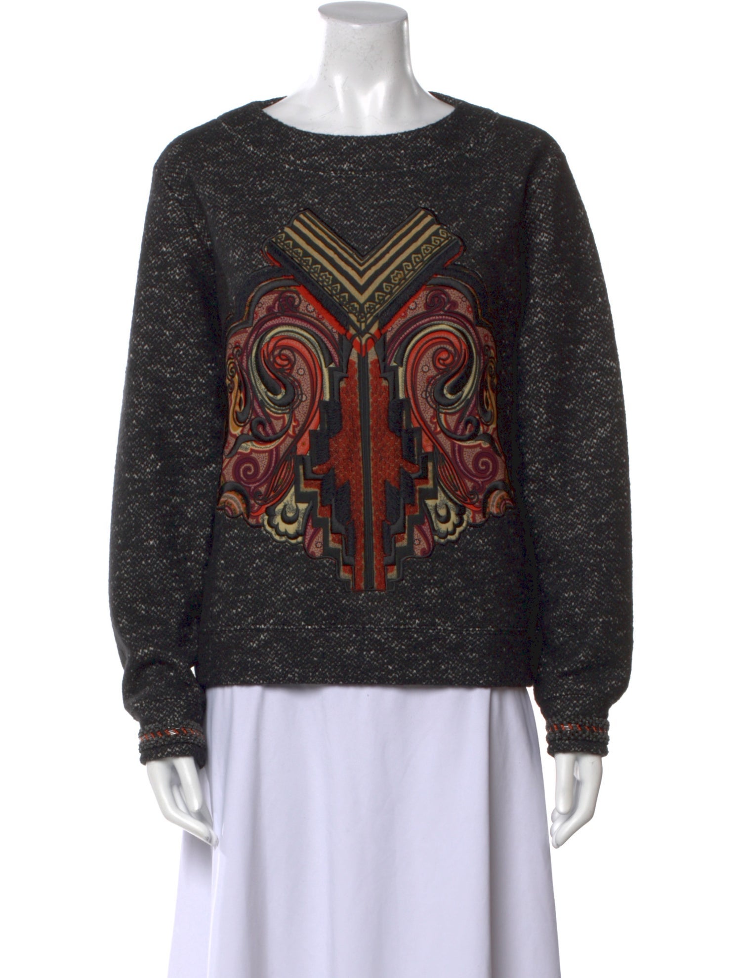 Etro Wool Printed Sweatshirt