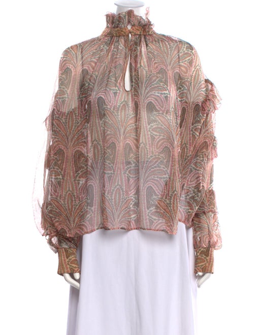 Etro Silk Paisley Print Blouse