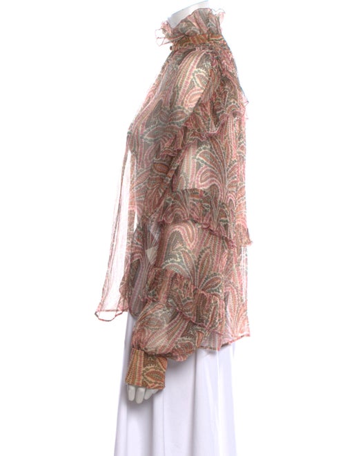 Etro Silk Paisley Print Blouse