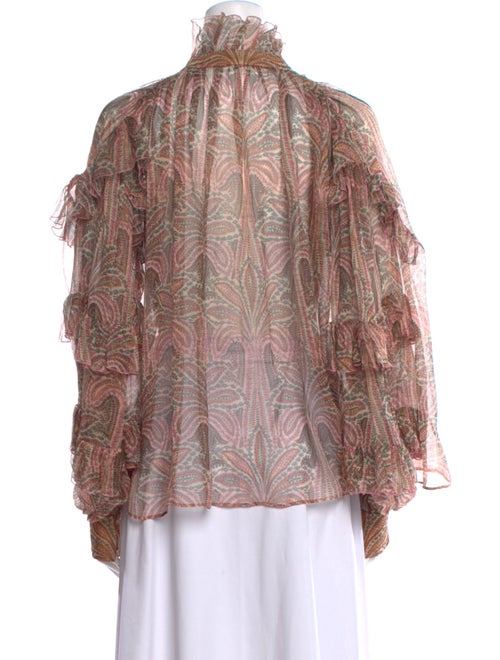 Etro Silk Paisley Print Blouse