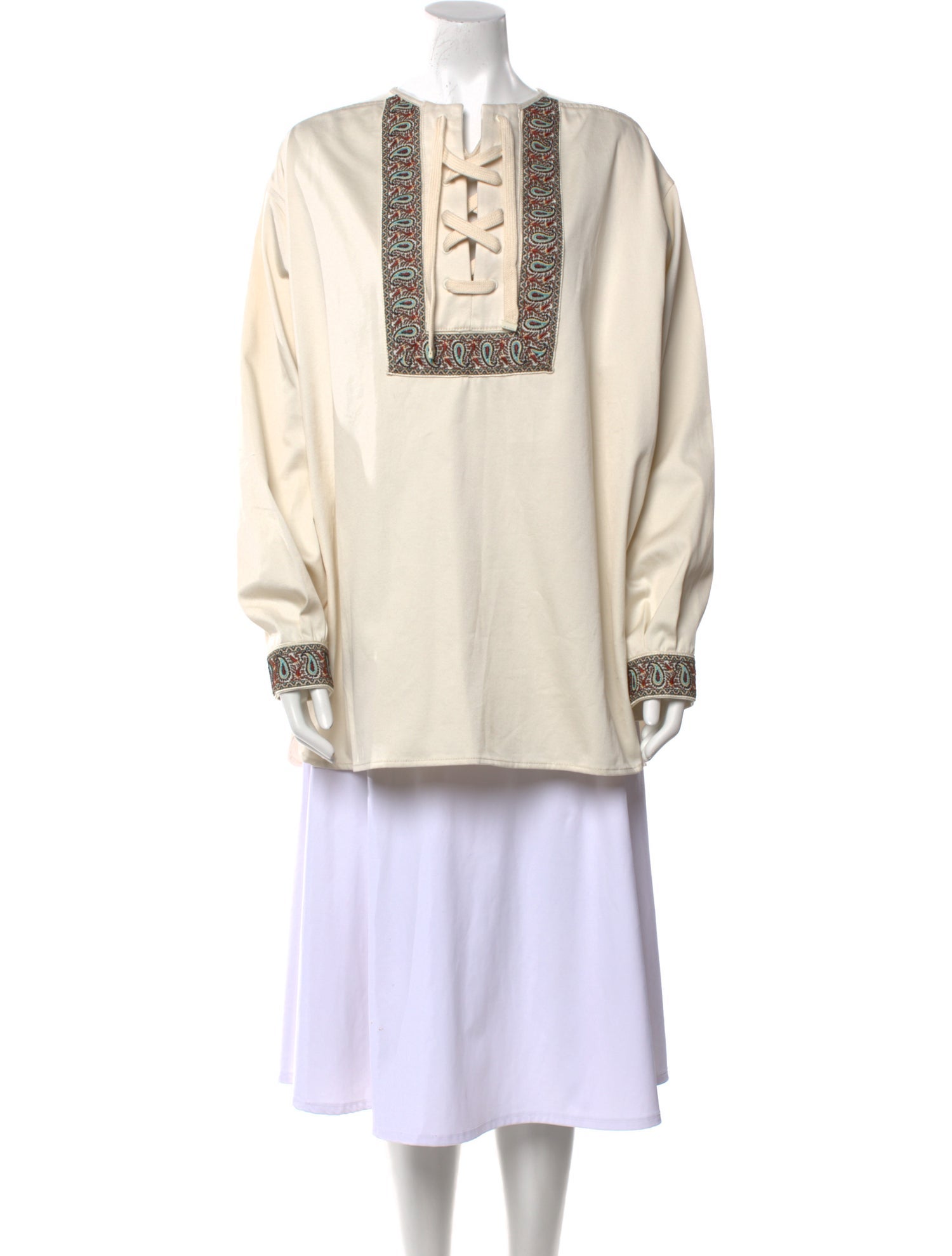 Etro Crew Neck Long Sleeve Tunic