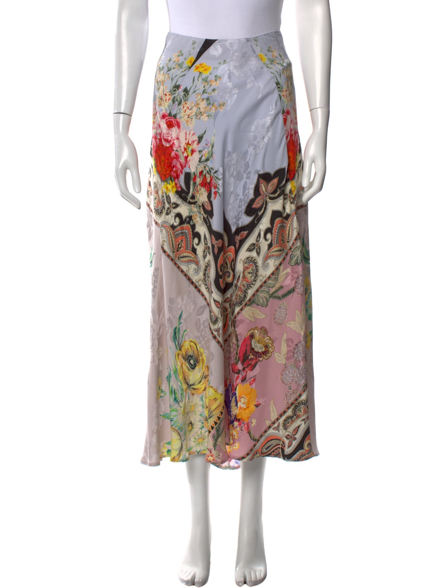 Etro Floral Print Midi Length Skirt