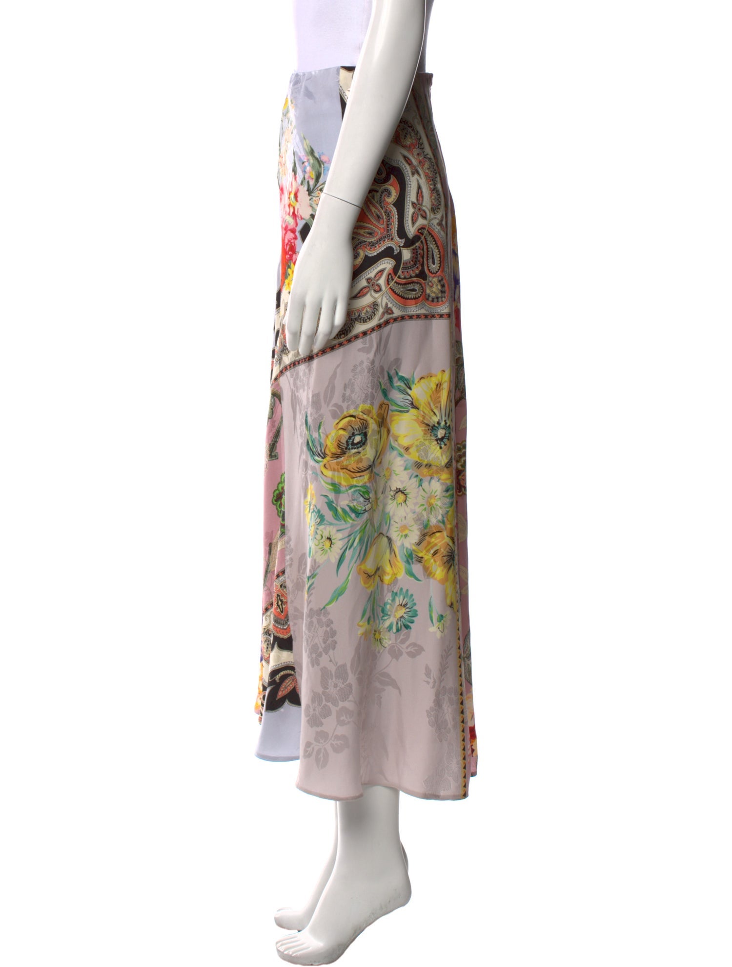 Etro Floral Print Midi Length Skirt