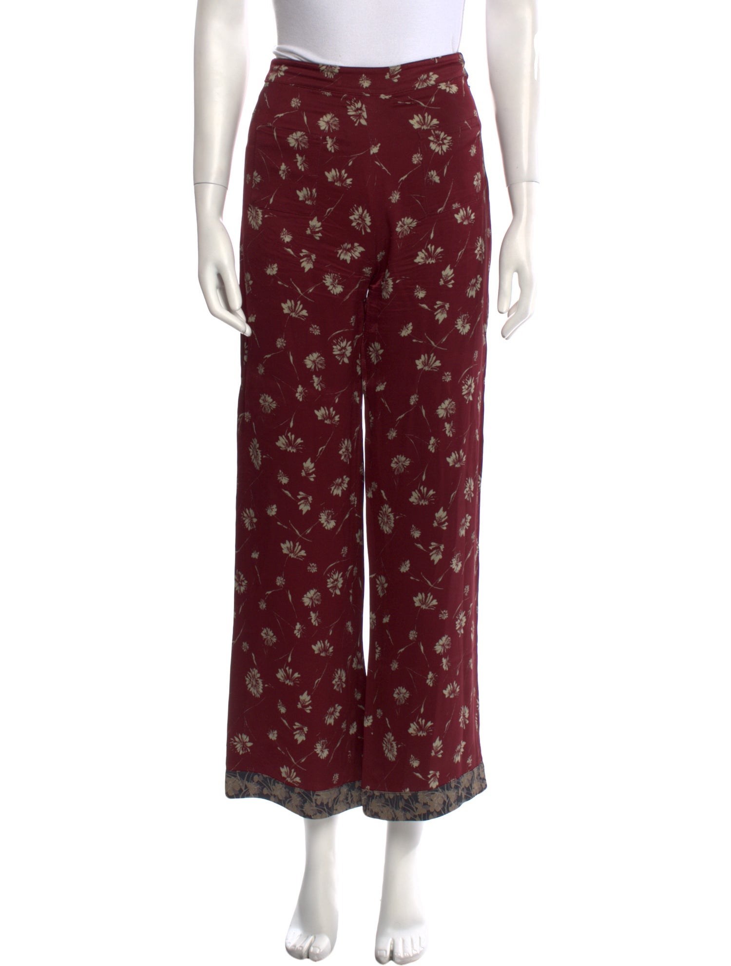 Etro Floral Print Wide Leg Pants