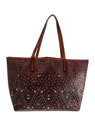 Etro Leather Top Handle Bag