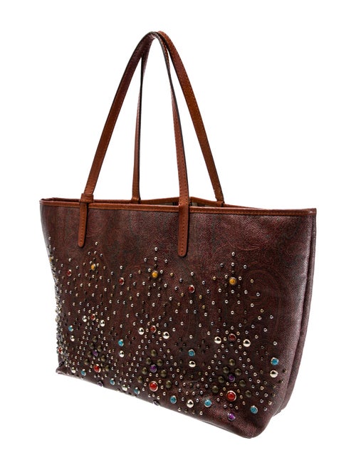 Etro Leather Top Handle Bag