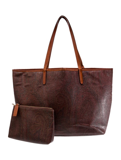 Etro Leather Top Handle Bag