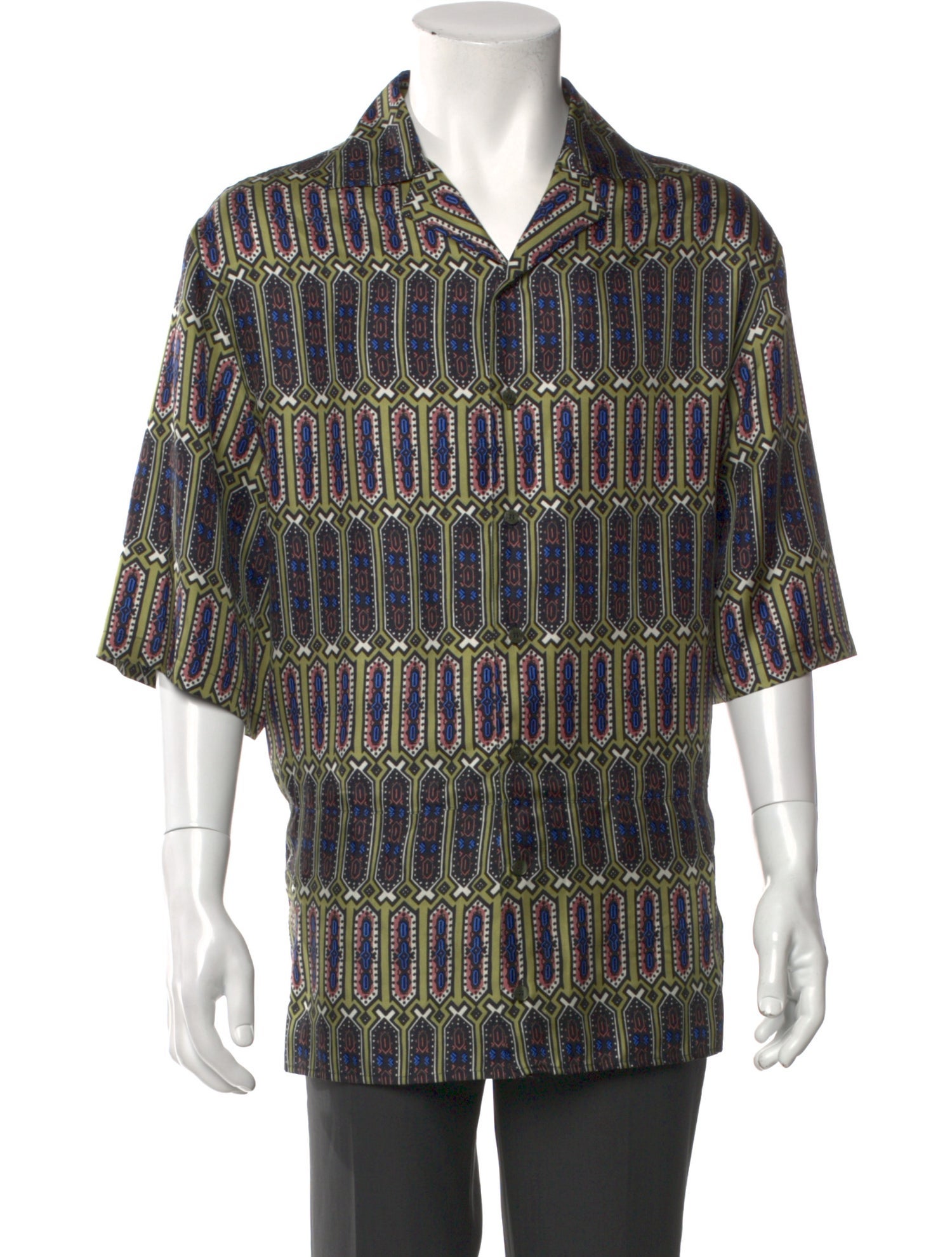 Etro Silk Plaid Print Shirt w/ Tags