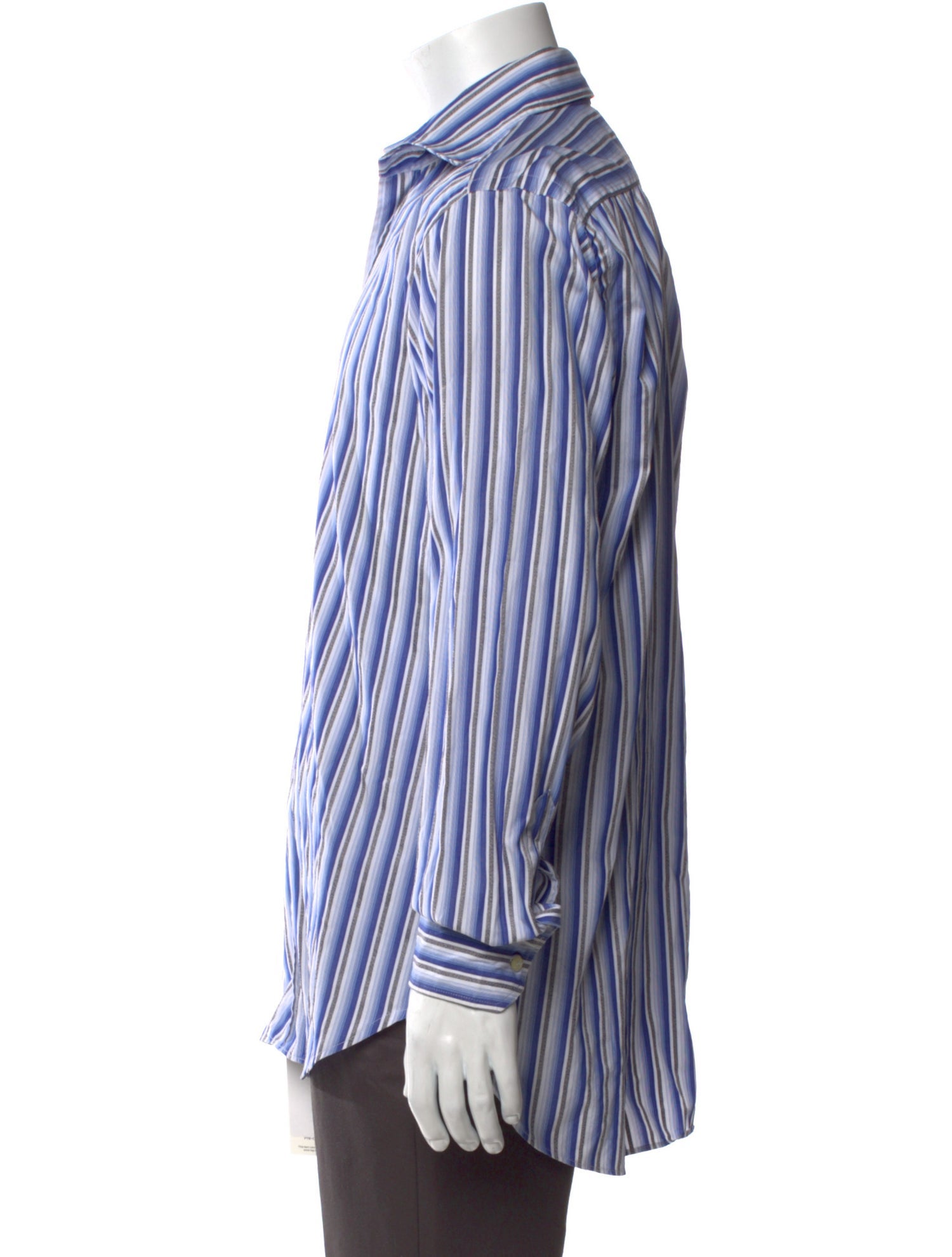 Etro Striped Long Sleeve Dress Shirt
