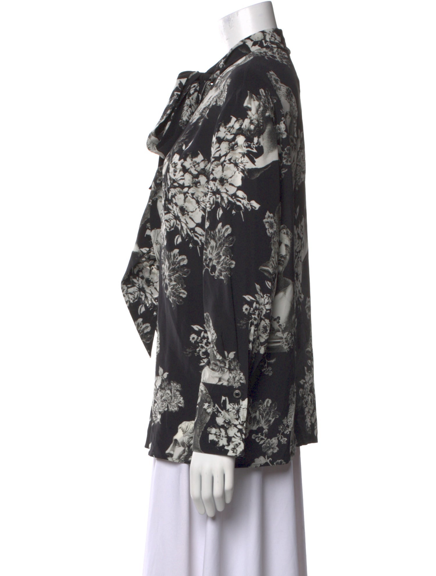 Etro Silk Floral Print Button-Up Top w/ Tags