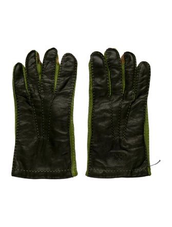 Etro Leather Winter Gloves