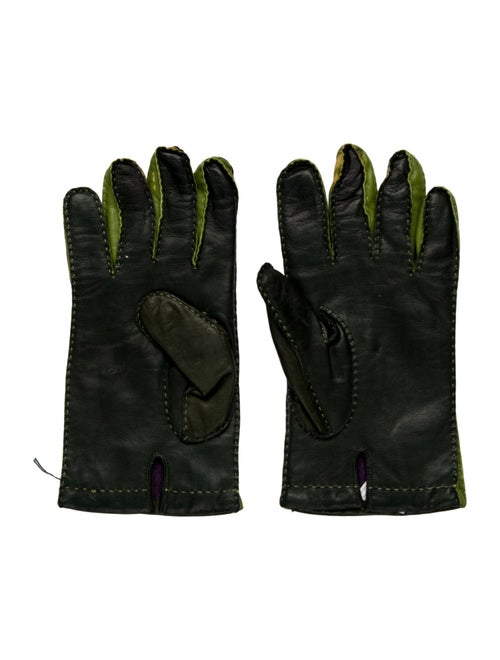 Etro Leather Winter Gloves