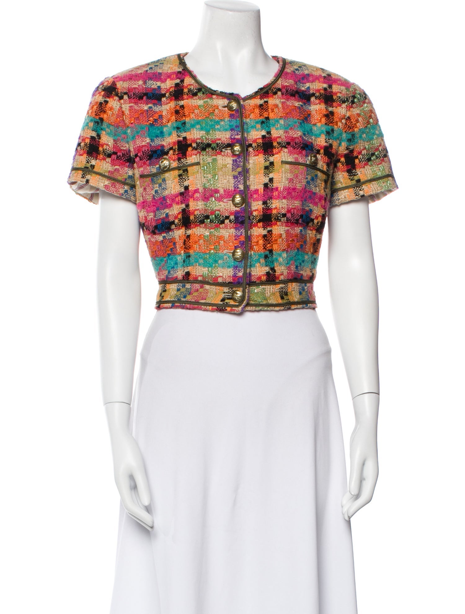 Etro Plaid Print Bolero