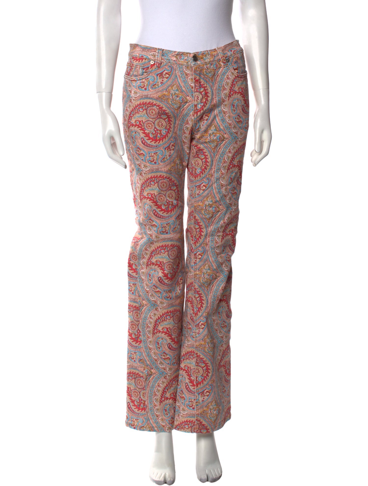 Etro Paisley Print Wide Leg Pants