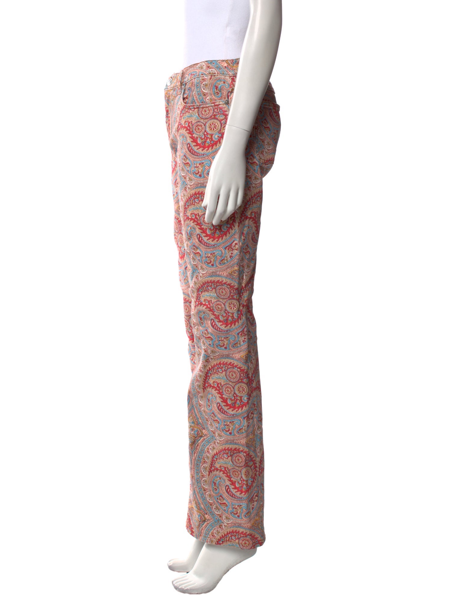 Etro Paisley Print Wide Leg Pants