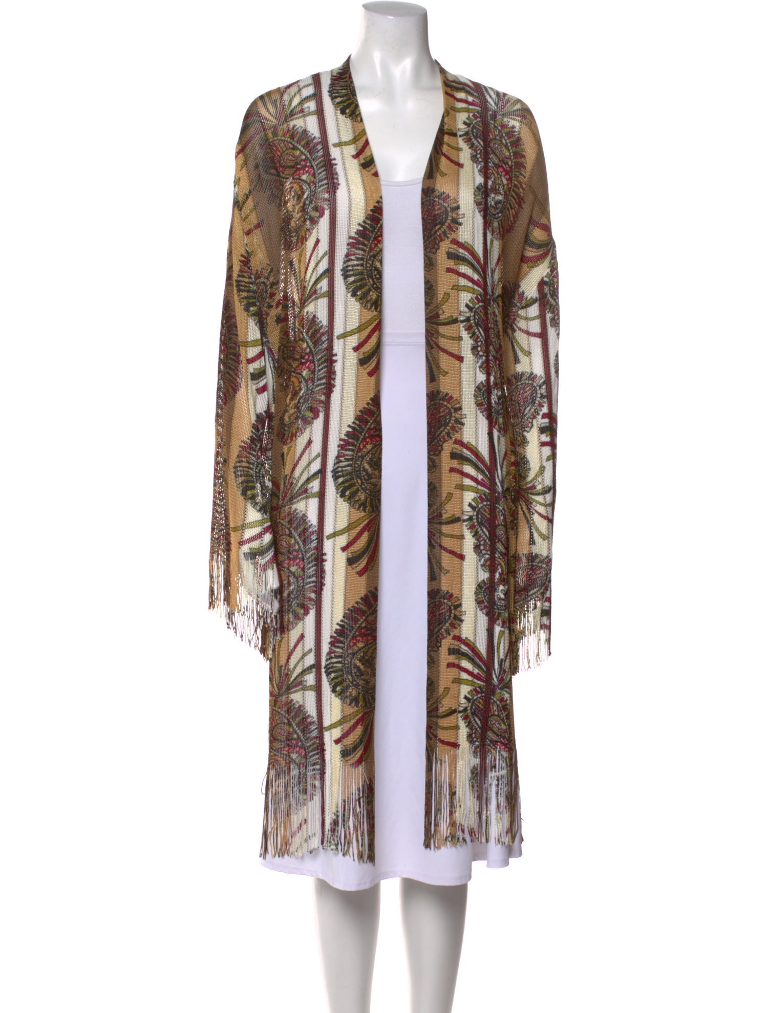 Etro Printed V-Neck Sweater w/ Tags