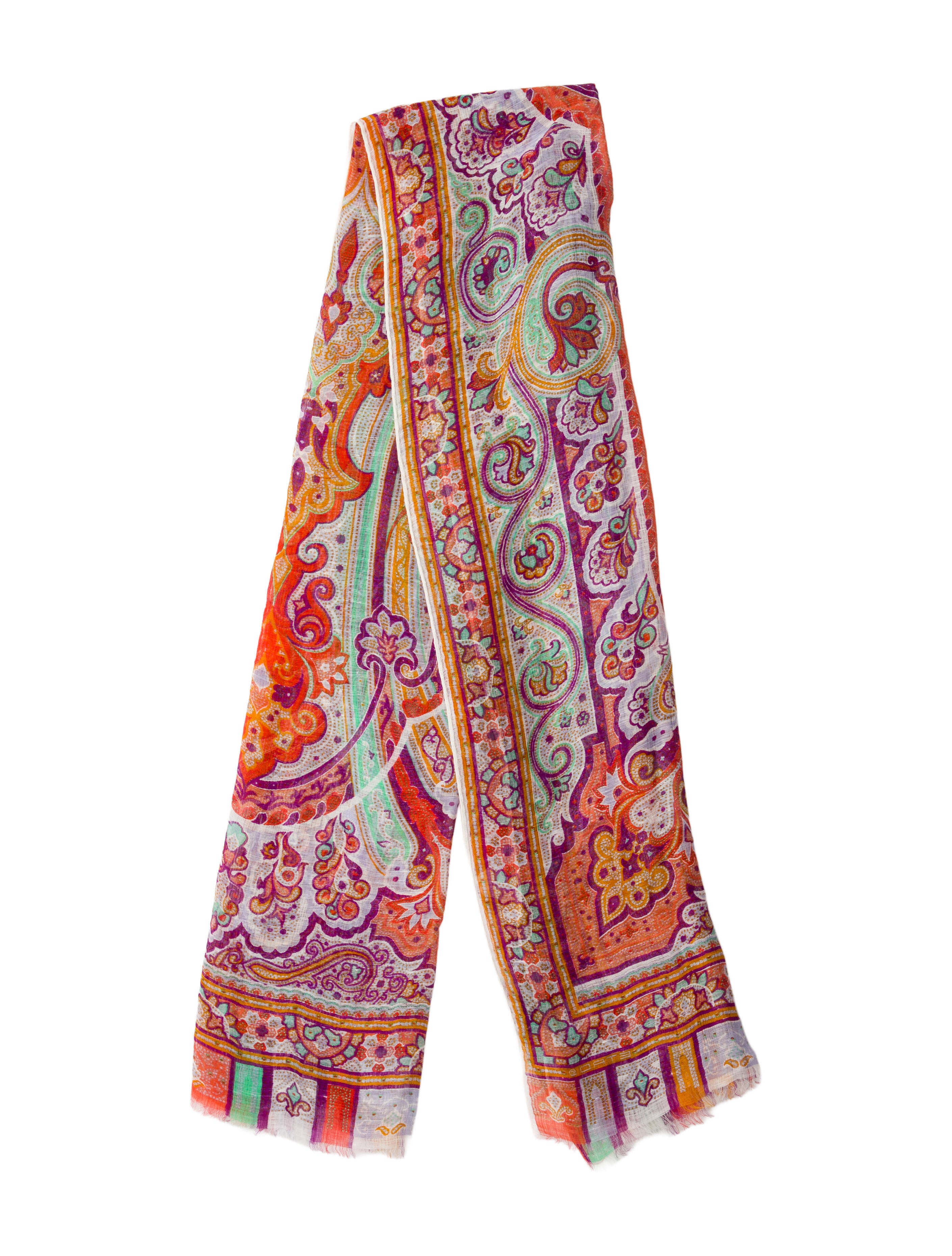 Etro Paisley Print Scarf