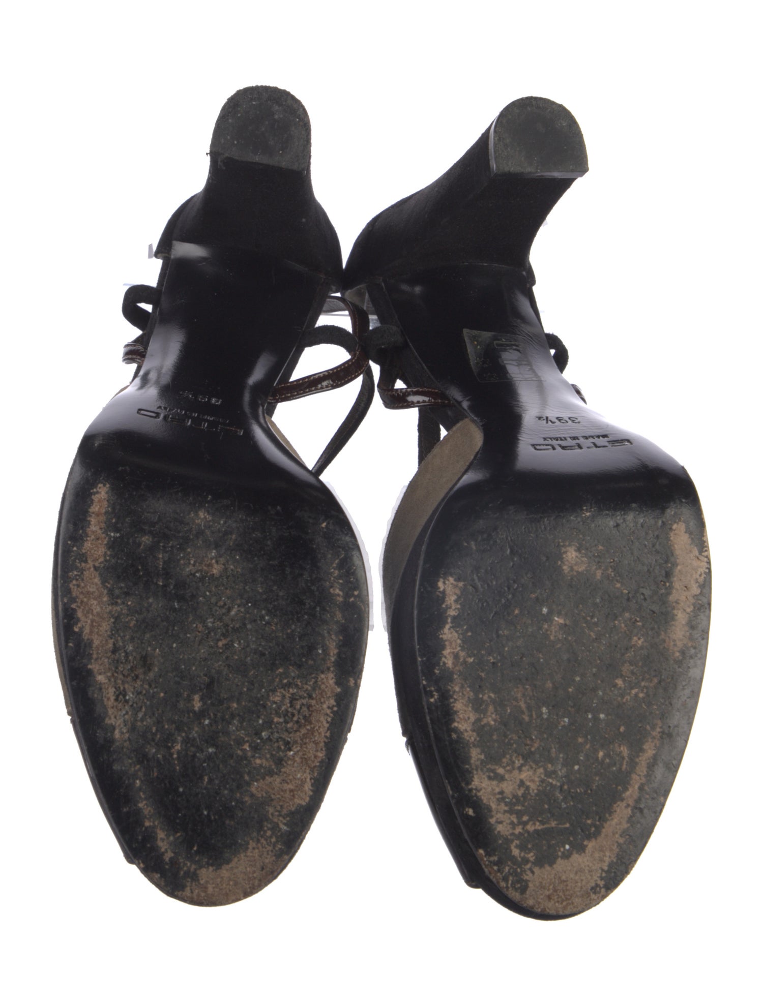 Etro Suede T-Strap Pumps