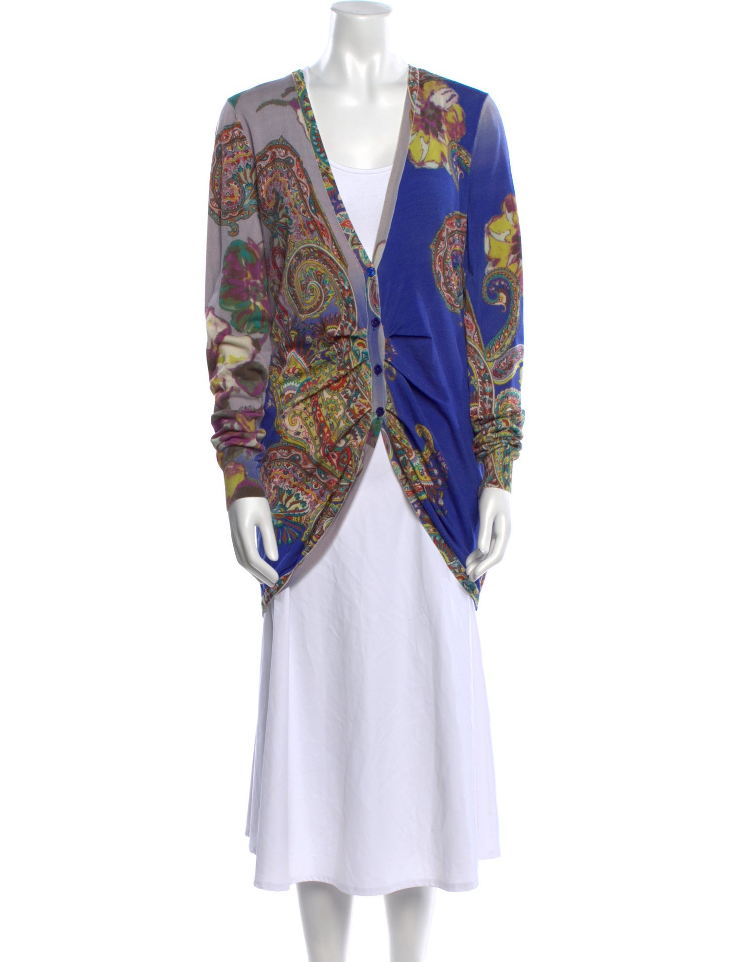 Etro Silk Paisley Print Sweater