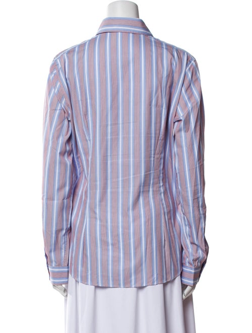 Etro Striped Long Sleeve Button-Up Top