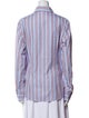 Etro Striped Long Sleeve Button-Up Top
