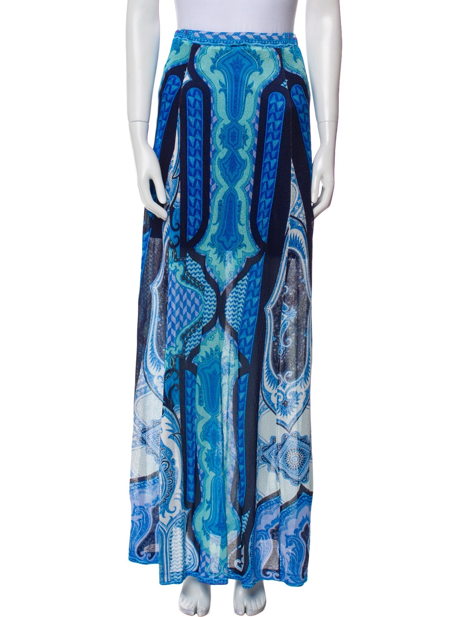 Etro Paisley Print Midi Length Skirt