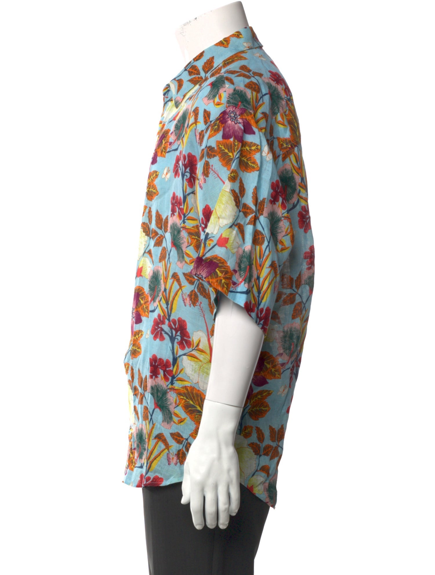 Etro Floral Print Short Sleeve Shirt