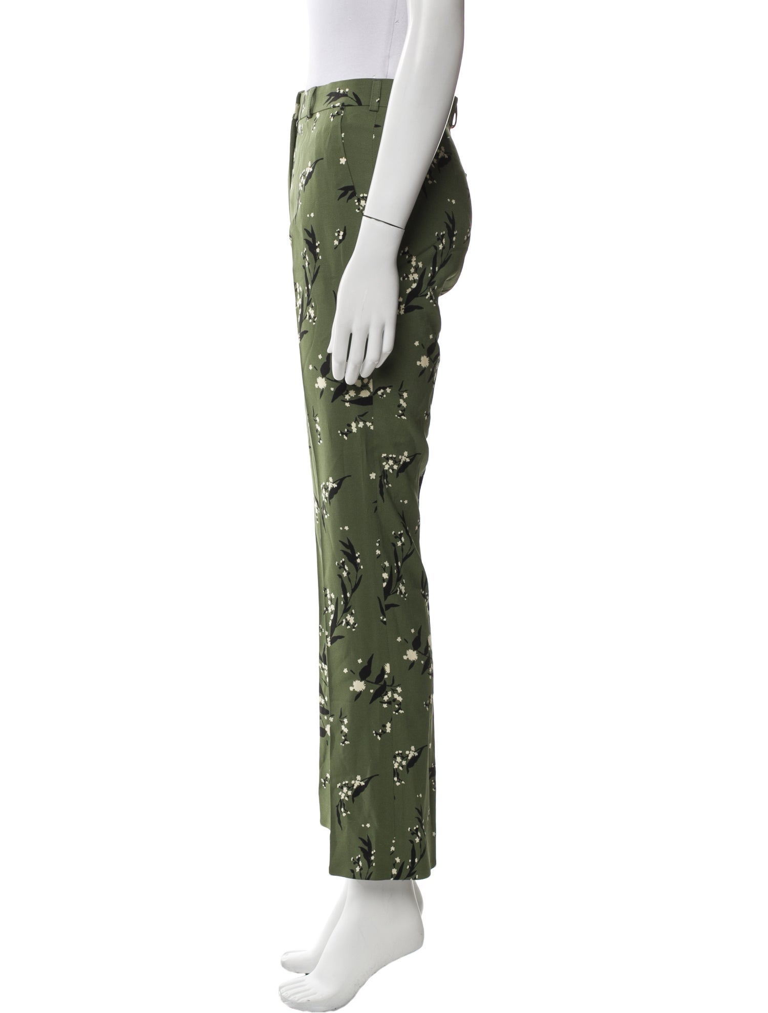 Etro Floral Print Straight Leg Pants