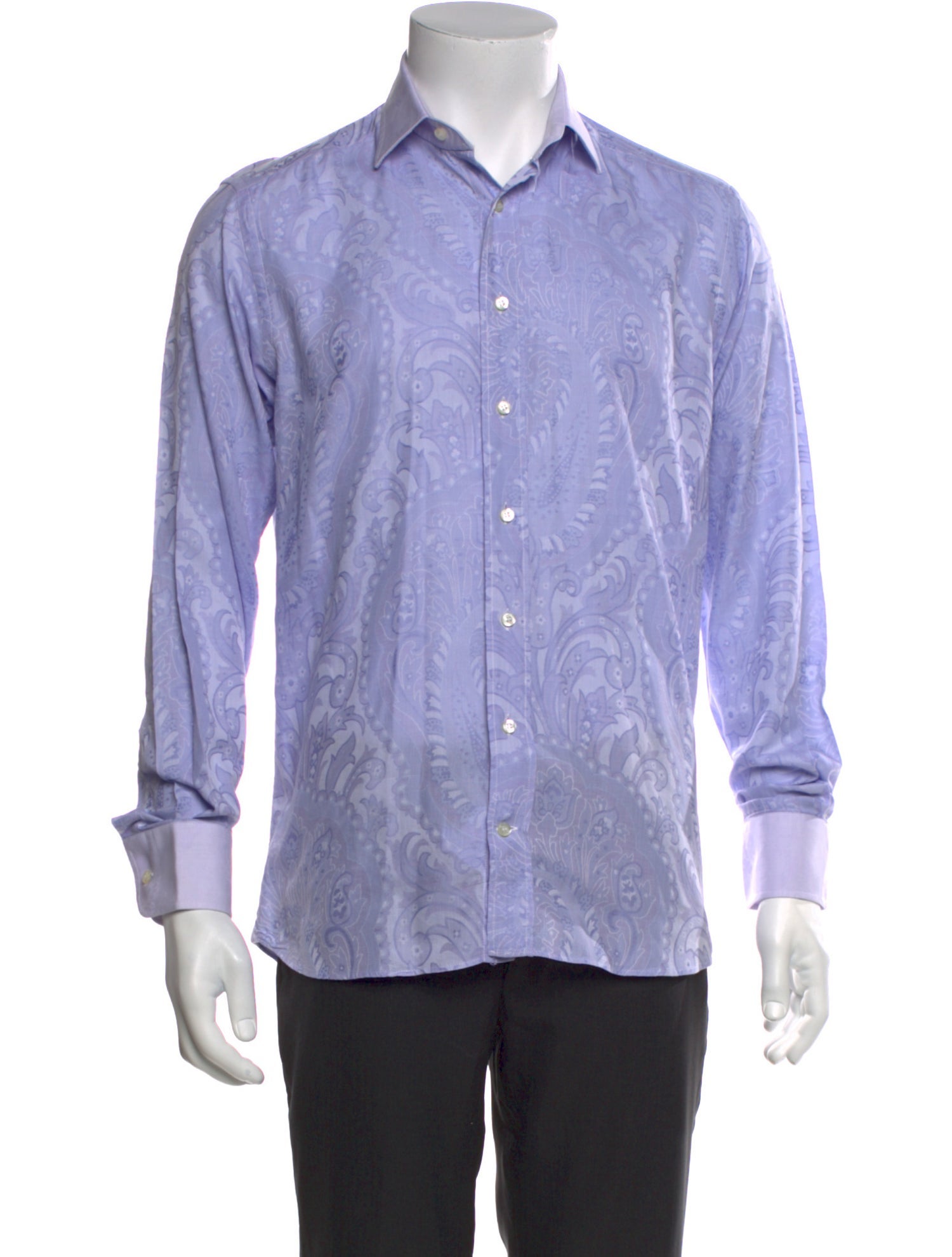 Etro Printed Long Sleeve Dress Shirt