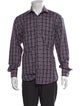 Etro Plaid Print Long Sleeve Shirt