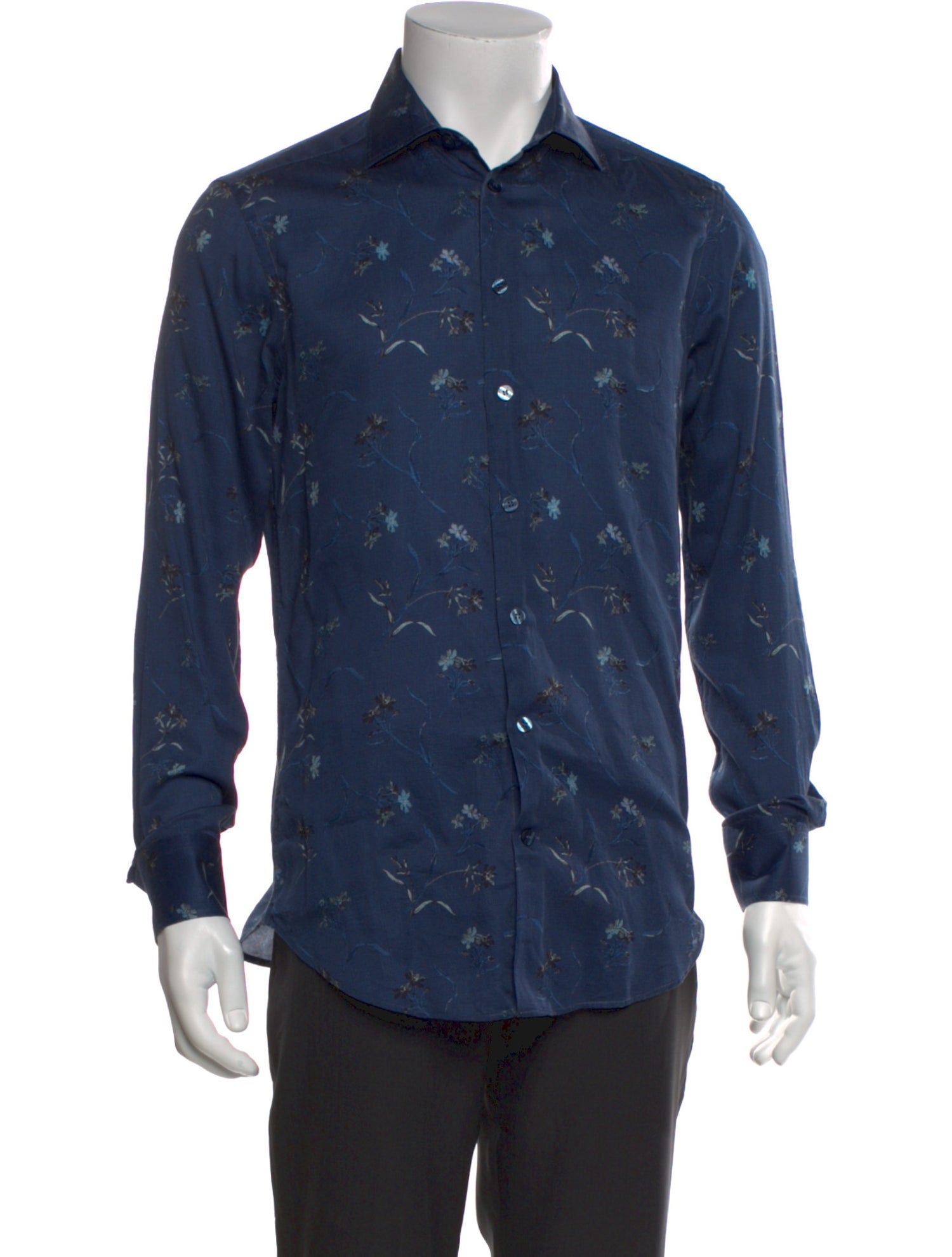 Etro Floral Print Long Sleeve Shirt
