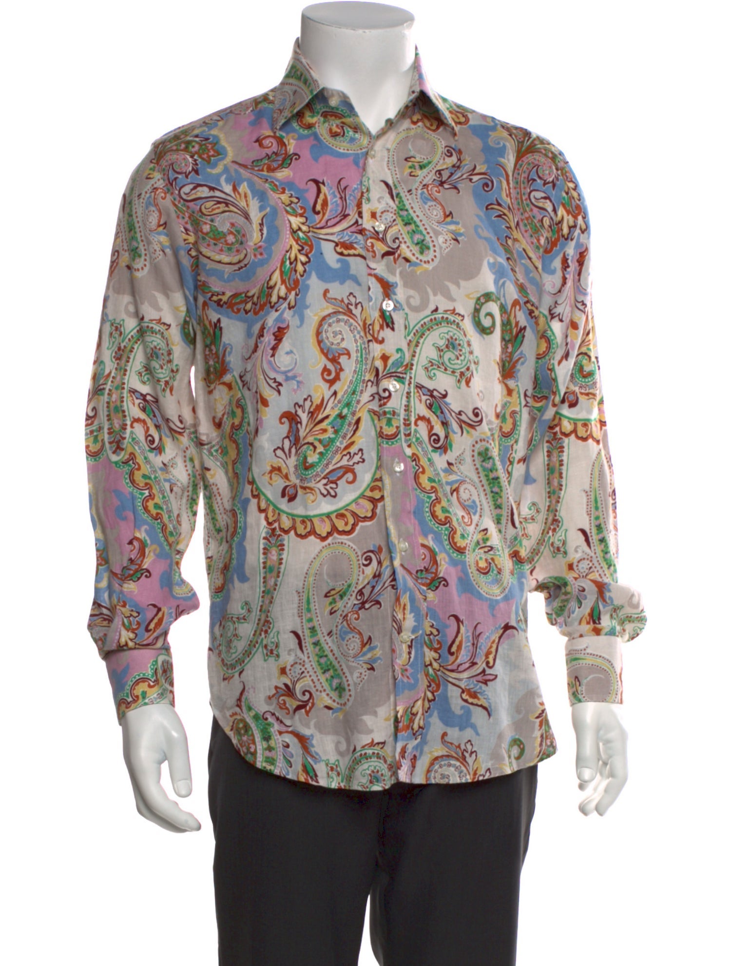 Etro Linen Paisley Print Shirt