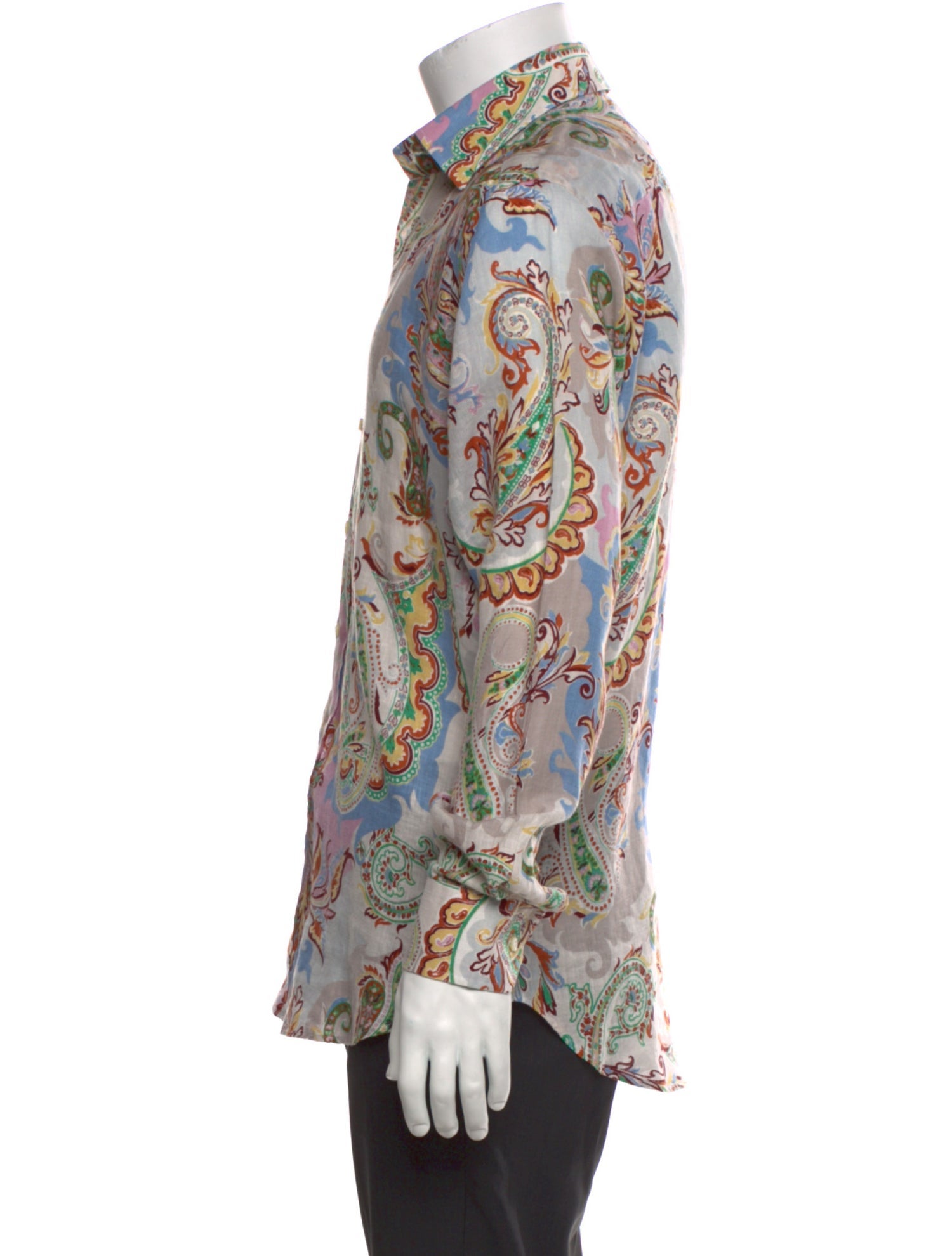 Etro Linen Paisley Print Shirt