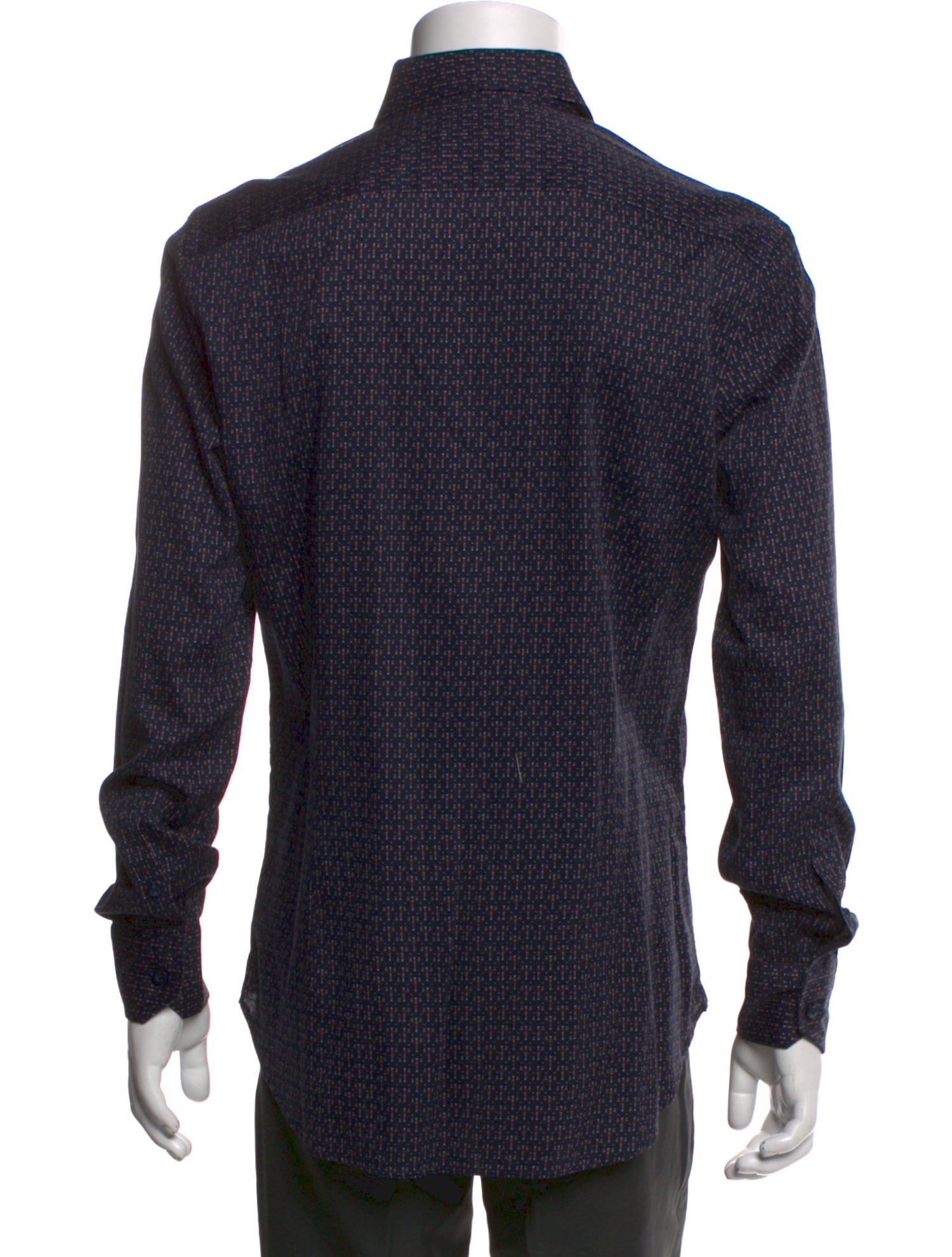 Etro Printed Long Sleeve Dress Shirt