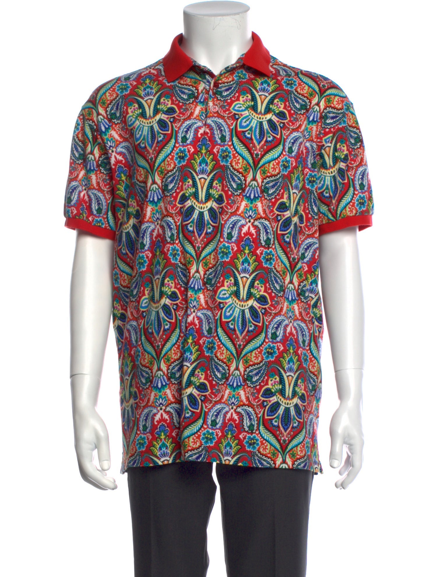 Etro Floral Print Short Sleeve Shirt