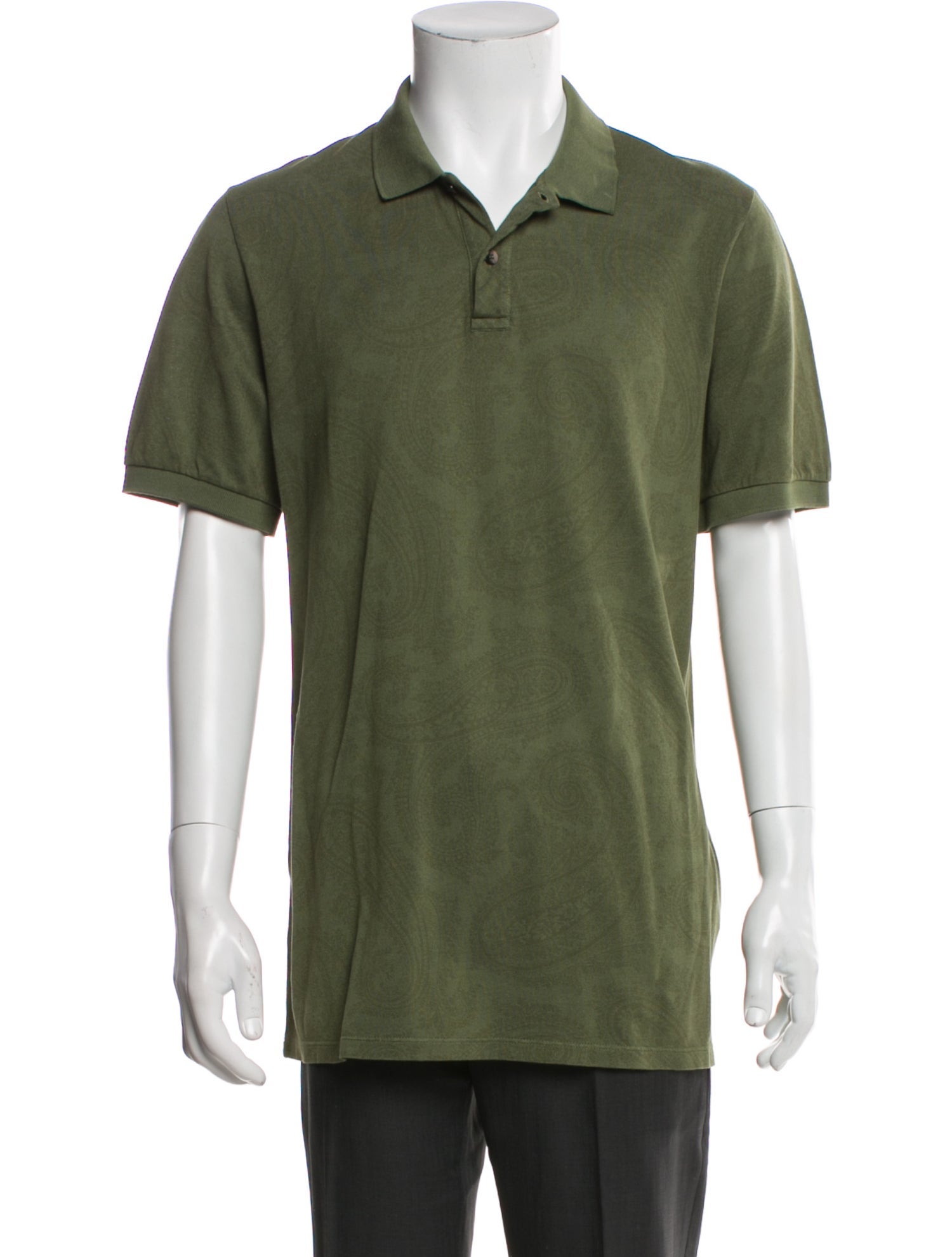 Etro Collar Short Sleeve Polo Shirt