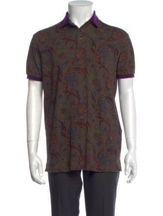 Etro Floral Print Short Sleeve Shirt