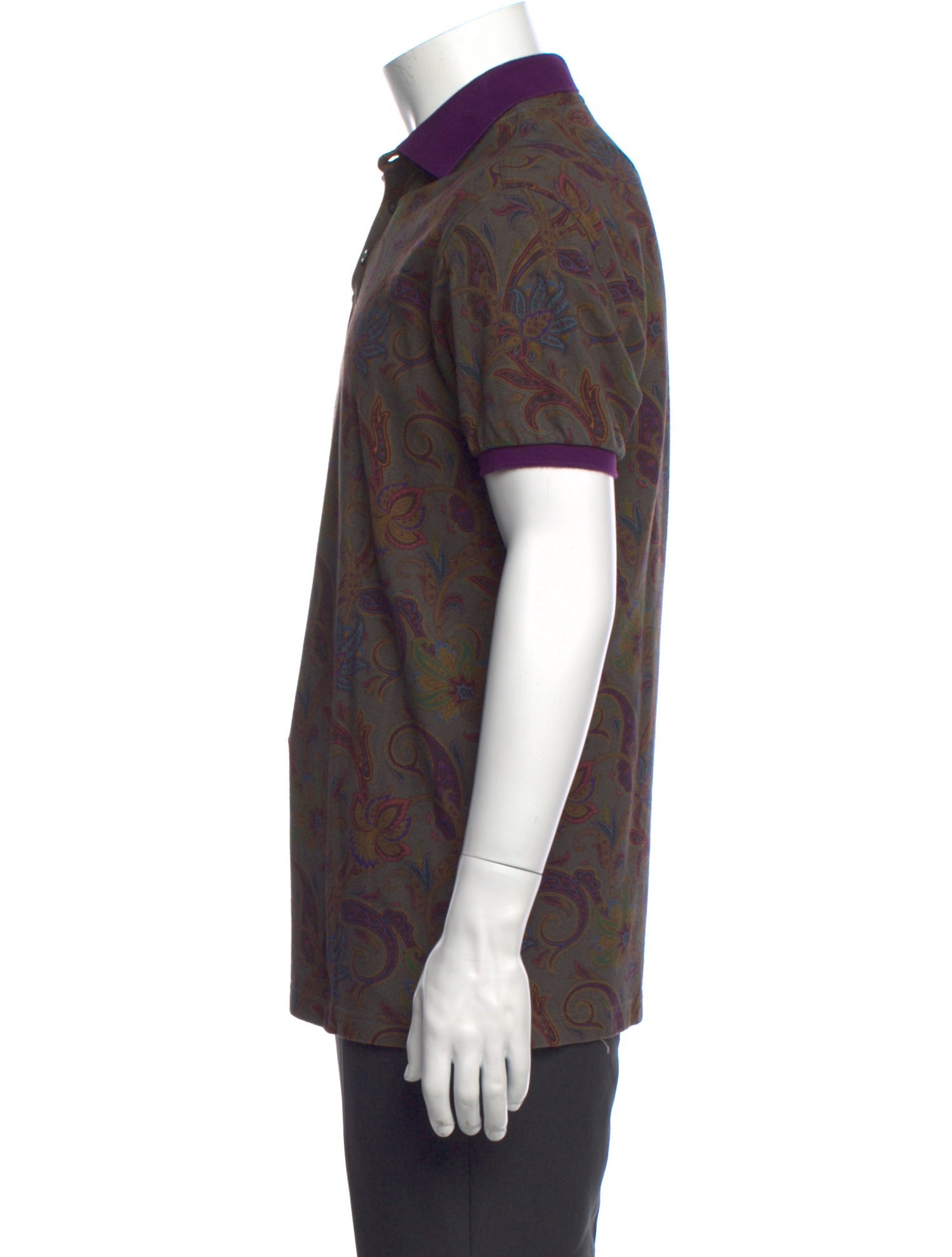 Etro Floral Print Short Sleeve Shirt