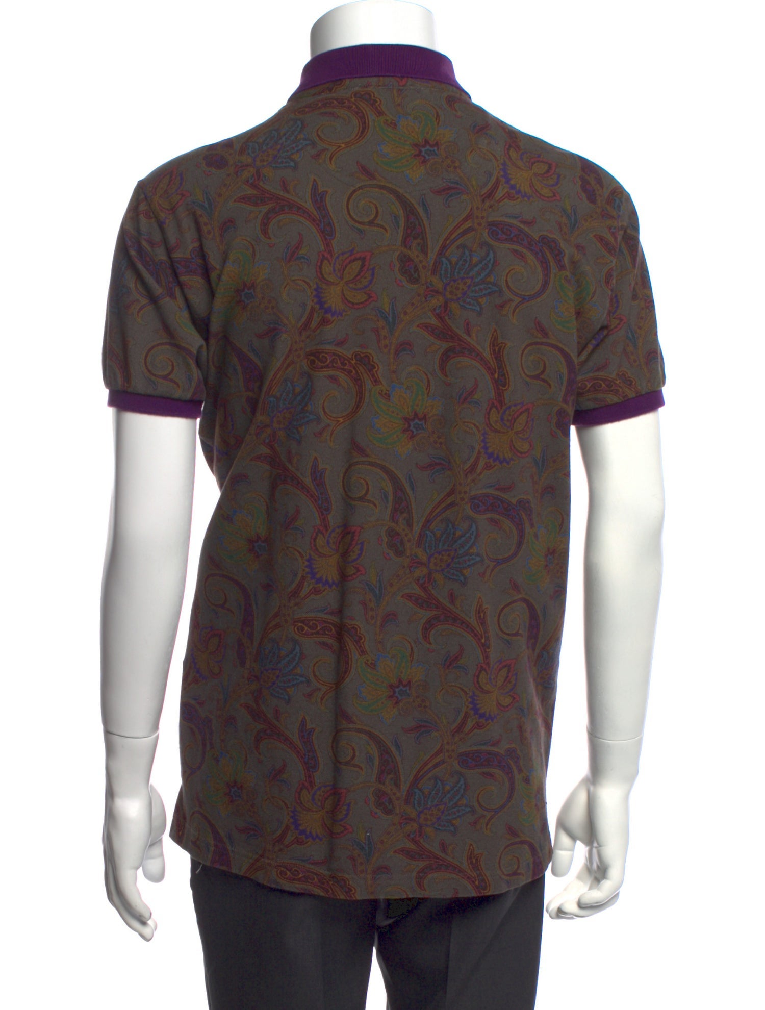 Etro Floral Print Short Sleeve Shirt
