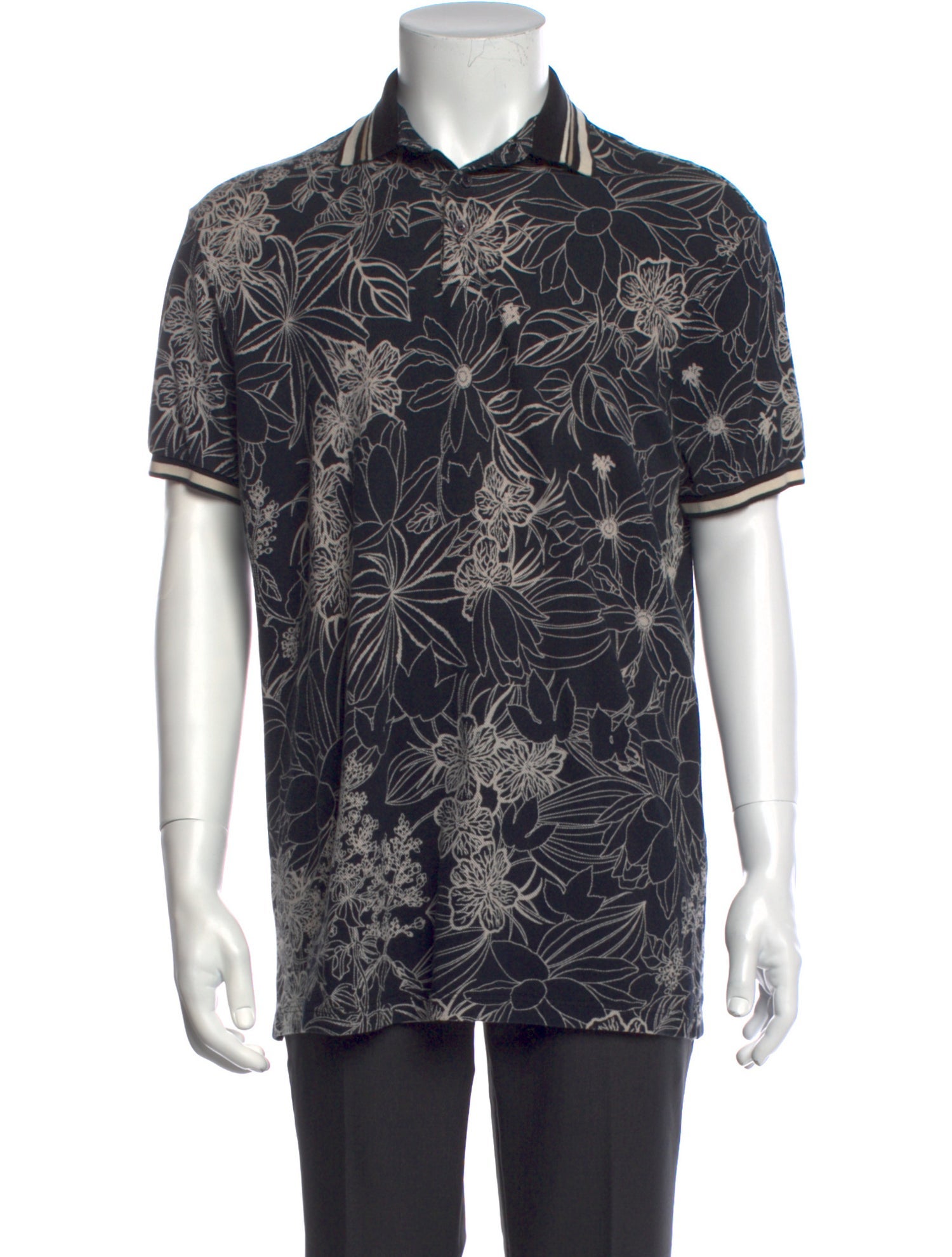 Etro Floral Print Short Sleeve Shirt