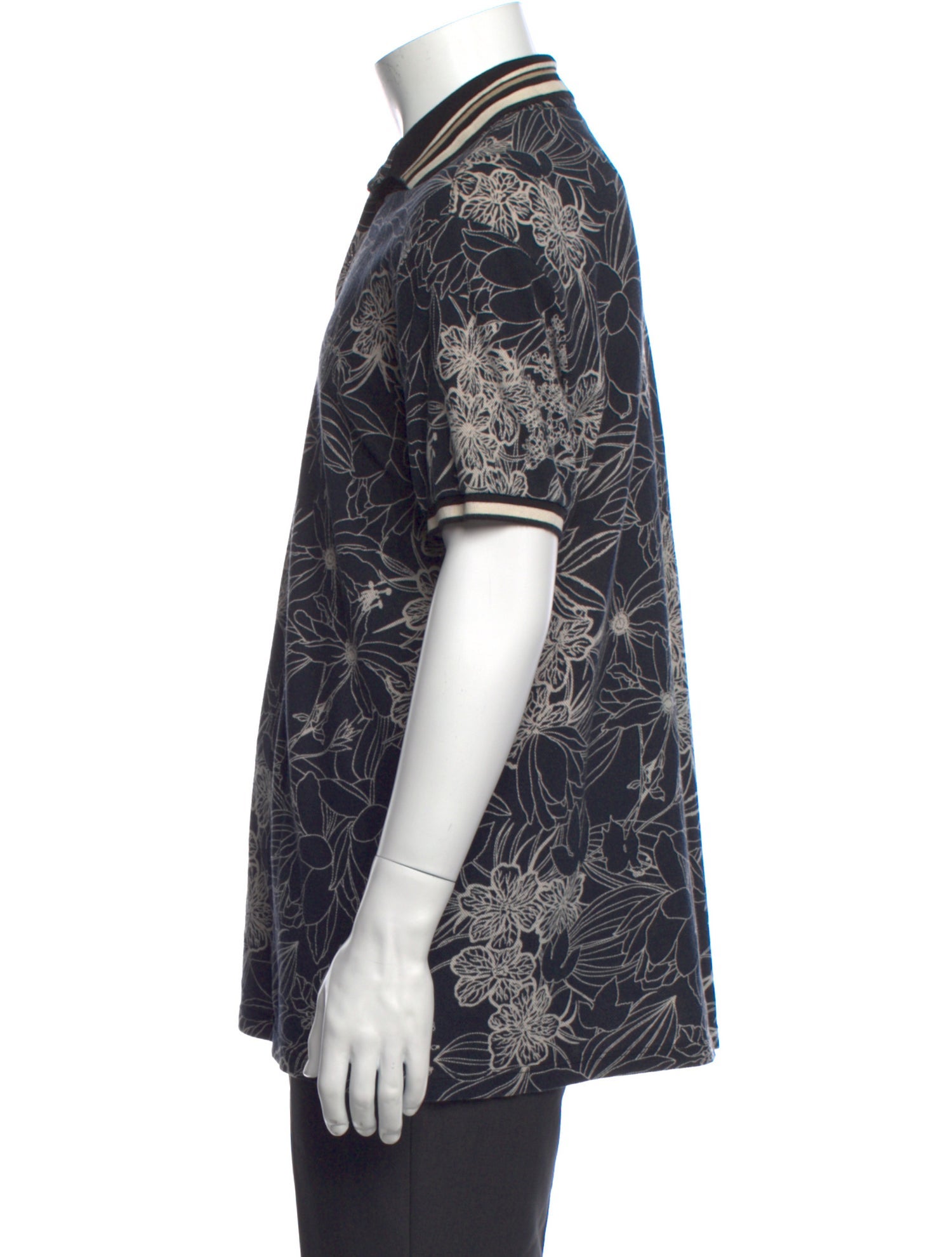 Etro Floral Print Short Sleeve Shirt