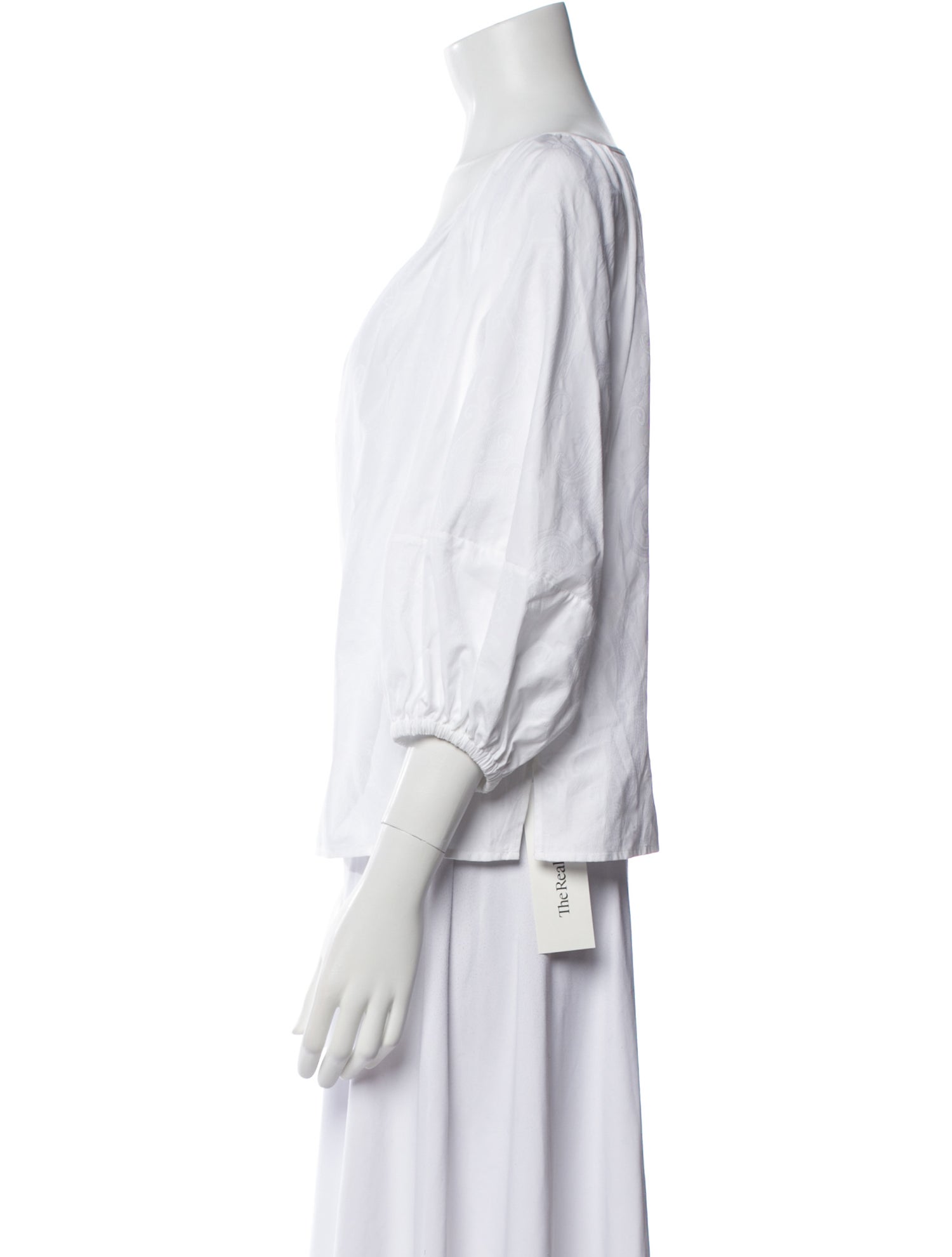 Etro V-Neck Three-Quarter Sleeve Blouse