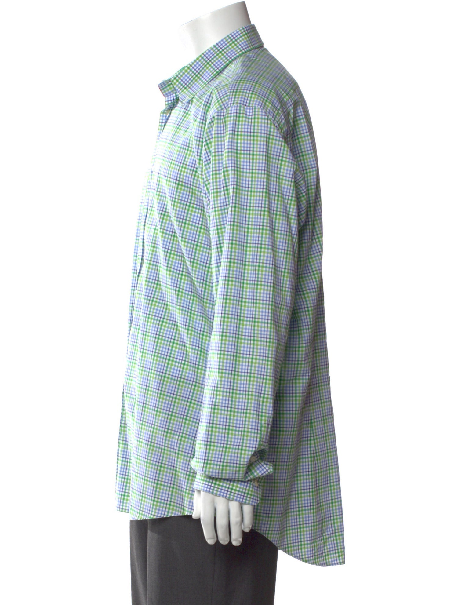 Etro Plaid Print Long Sleeve Dress Shirt