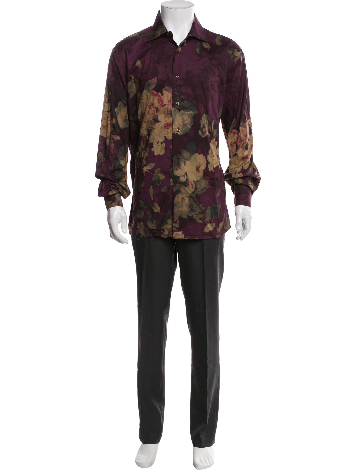 Etro Floral Print Long Sleeve Shirt