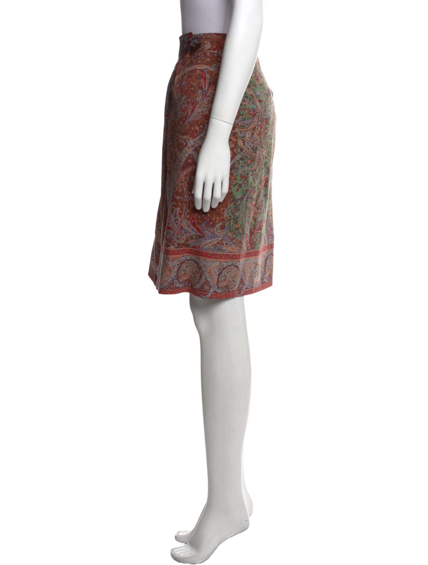 Etro Paisley Print Knee-Length Skirt