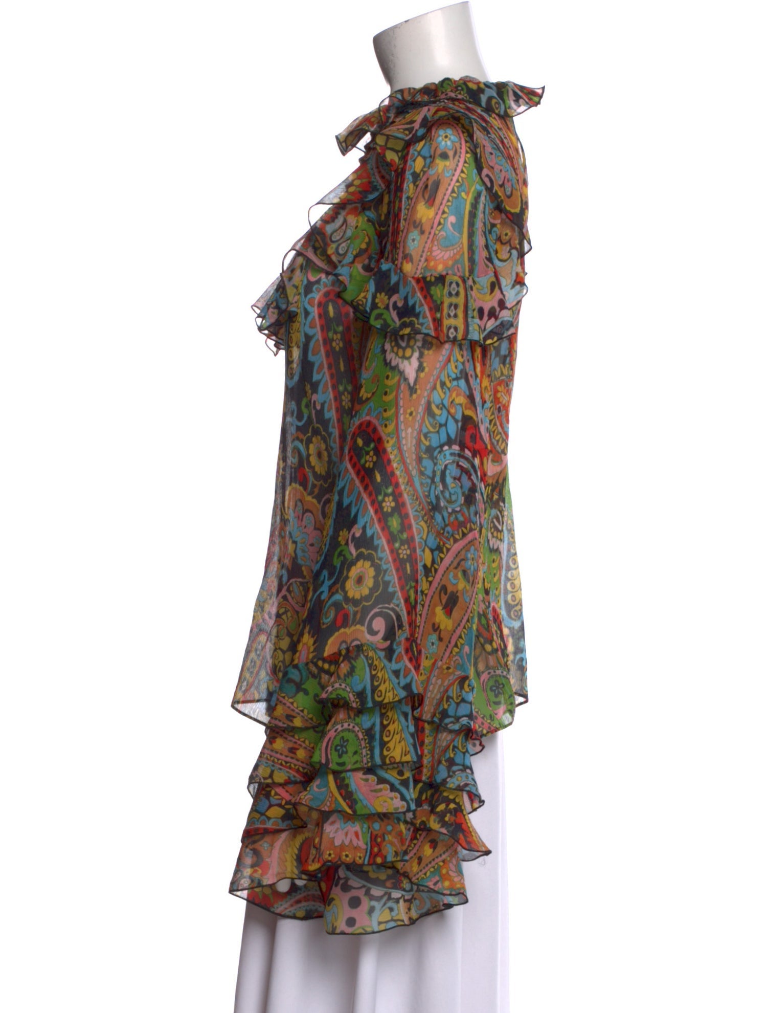 Etro Silk Paisley Print Blouse