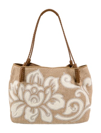 Etro Raffia Shoulder Bag