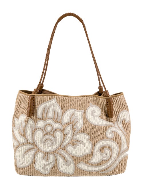 Etro Raffia Shoulder Bag