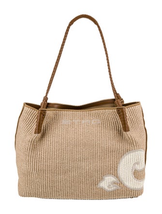 Etro Raffia Shoulder Bag