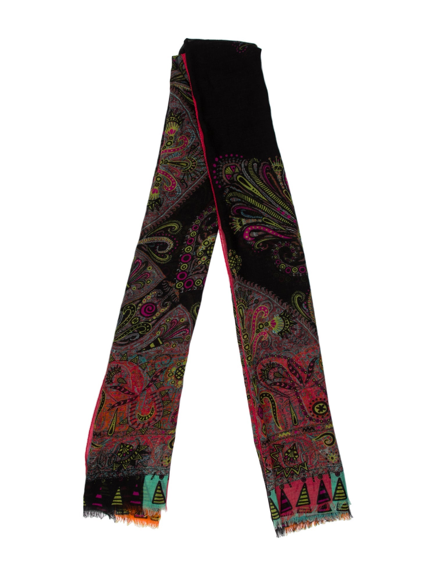 Etro Silk Paisley Print Scarf